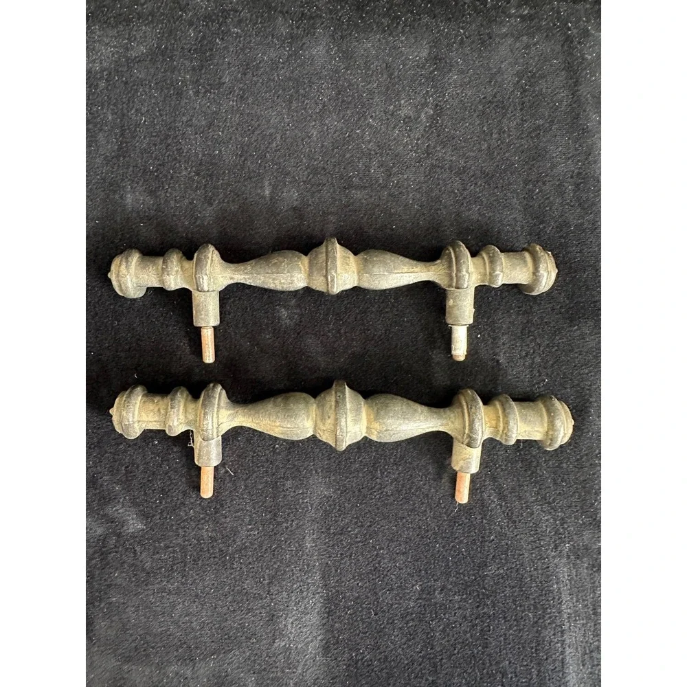 Vintage Brass Handles Pulls Salvage Hardware Heavy Brass 7 